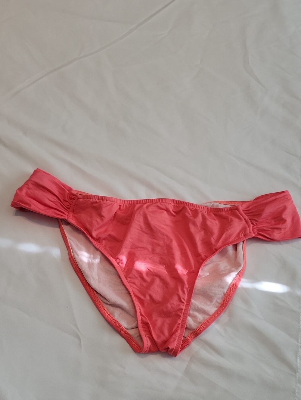 Coral Women's Bikini Bottom with Side Tie Detail